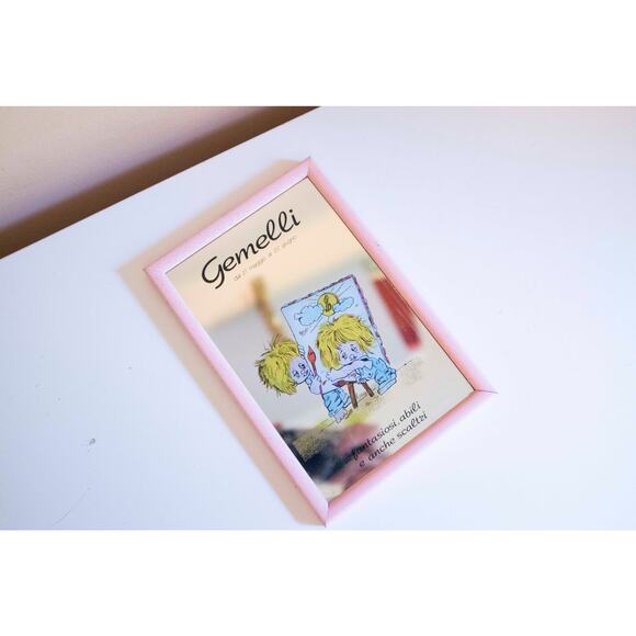 Vintage Gemini Horoscope Mirror, 8” x 5.5”, Made in Italy - Picture 3 of 7